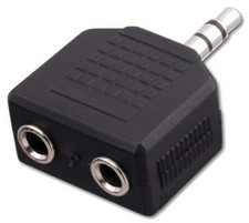 Vanco AD531 - (1) 3.5 mm Stereo Plug to (2) 3...
