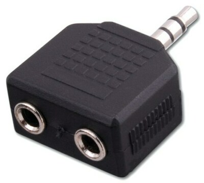 Vanco AD531 - (1) 3.5 mm Stereo Plug to (2) 3.5 mm Stereo Jacks
