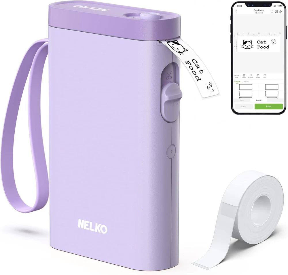 Bluetooth Label Maker P21 with Tape - Wireless Mini Portable Label Printer