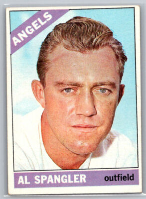 # 173 Al Spangler California Angels 1966 Topps Baseball (low grade) MC