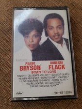 Peabo Bryson Roberta Flack Born To Love CASSETTE TAPE Capital Records RARE