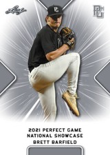 10-Count Lot Brett Barfield 2021 Leaf Perfect Game NIKE All-American Rookies