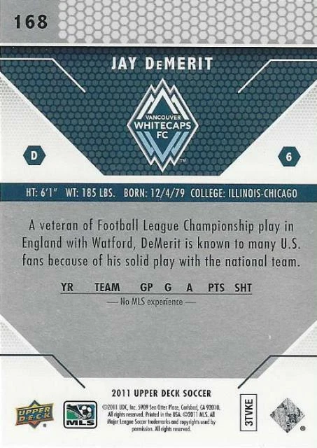 2011 Upper Deck Major League Soccer Vancouver Whitecaps FC (#167 - #175) MLS - Image 4 of 4