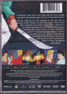 Double Dragon The Animated Series (DVD, 1993) [S2