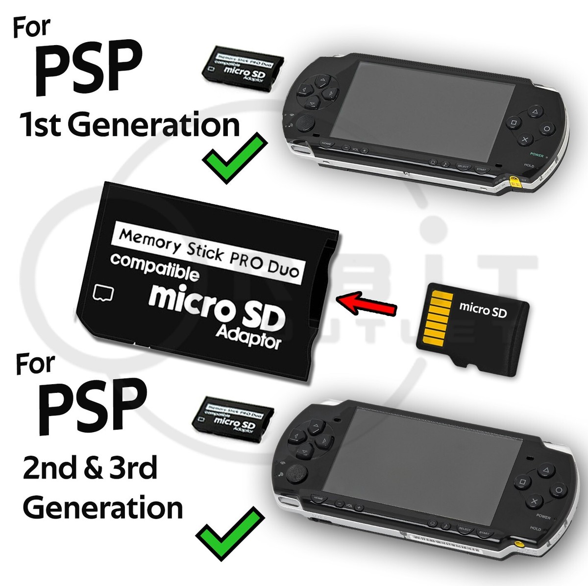 SONYソニ PSP−3000 SDカード ソフト アダプター付き 液晶ガラス