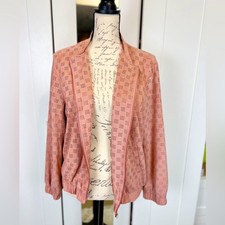 Rebecca Elliot Nwot Faux Suede Bomber Jacket Size Large