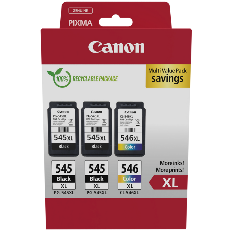 Inkwood Renoverad För Canon PG-545 CL-546 XL Bläckpatroner För Canon Pixma MG2555S TS205 3150