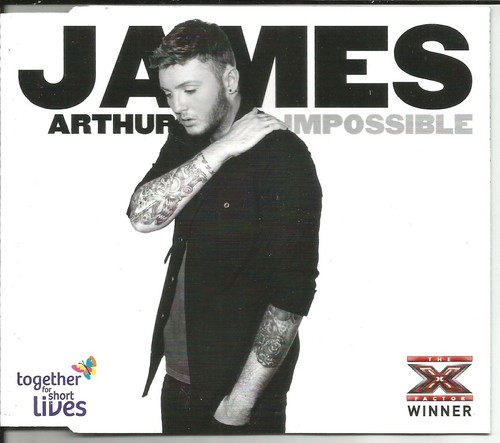 X factor JAMES ARTHUR Impossible w/ 3 UNRELEASED TRX CD single SEALED USA Seller