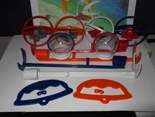 Vintage action man repro space explorer pick up arms in RedOrange White and Blue