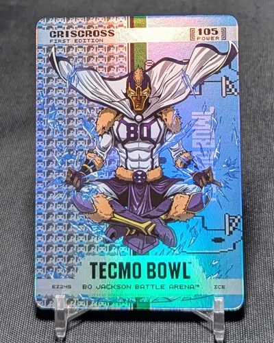 Chris Carter CRISCROSS Endzone Battlefoil '26 Bo Jackson Battle Arena TECMO BOWL