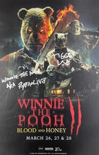 Lewis Santer & Ryan Oliva Dual Signed Winnie-the-Pooh: Blood and Honey 2 11x17