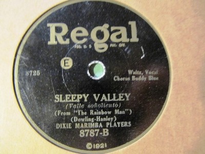 1929 Smith Ballew SAM LANIN's Dance Or PAGAN LOVE SONG/ SLEEPY VALLEY Regal 8787