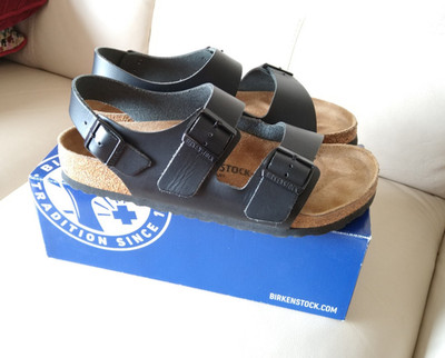 Birkenstock Milano Men Size EU 42/UK 8 Black - Excellent Condition Barely Worn!