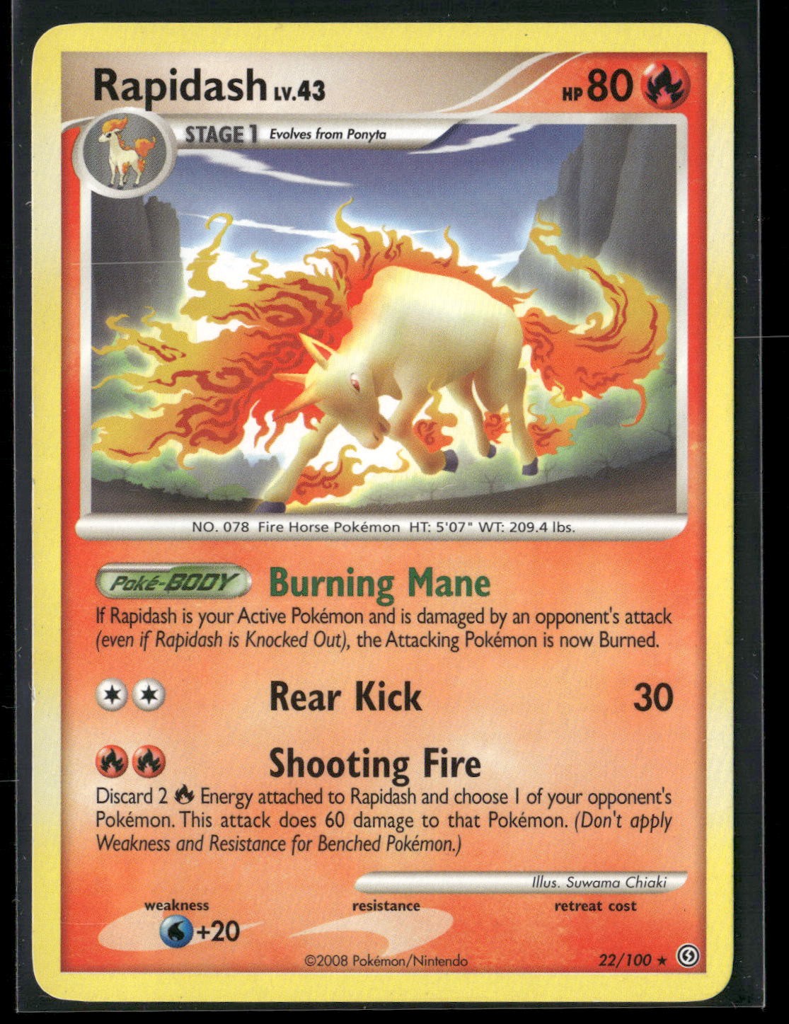Stormfront #22/100 Rapidash