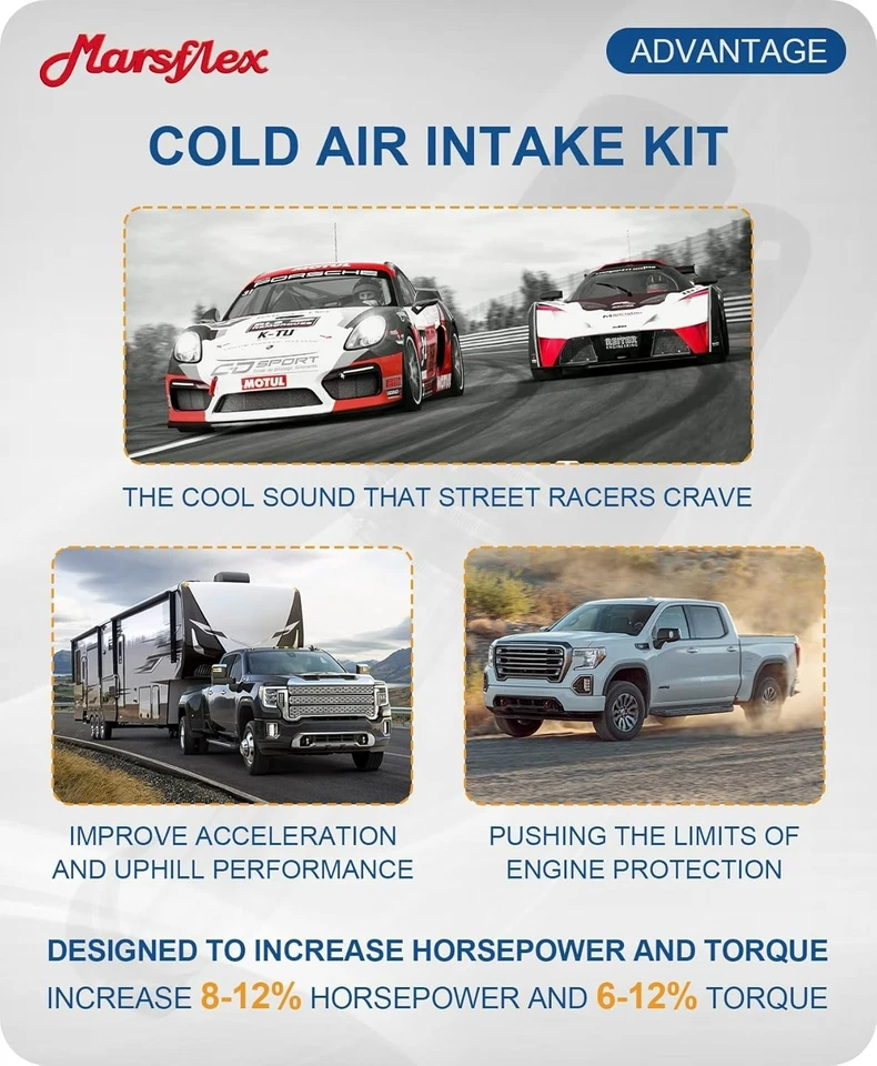 4" Cold Air Intake Pipe Heat Shield For 99-06 Chevy GMC Sierra 1500/2500/3500 - Imagem 3 de 4