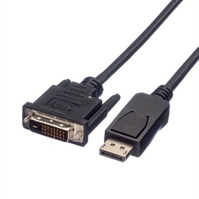 VALUE 11.99.5608 DisplayPort Kabel DP-Stecker an DVI-D-Stecker LSOH 1,5 m