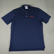 Peter Millar Polo Shirt Mens XL Navy Blue Golf Summer Comfort Short Sleeve