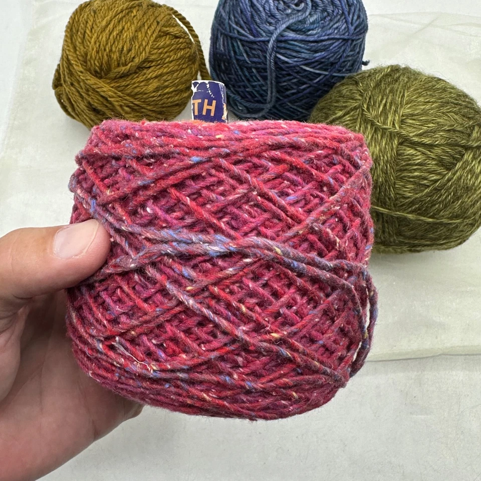 Silk Blend Yarn Cotton Mixed Ball Hank Lot of 4 Malabrigo Kudo - Image 2 of 4