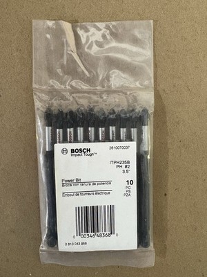 Bosch Impact Tough 3.5'' Phillips #2 Power Bits - 10 Pack