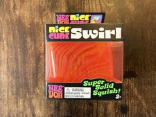 NeeDoh NICE CUBE SWIRL - ORANGE YELLOW - SEALED / BRAND NEW / AUTHENTIC
