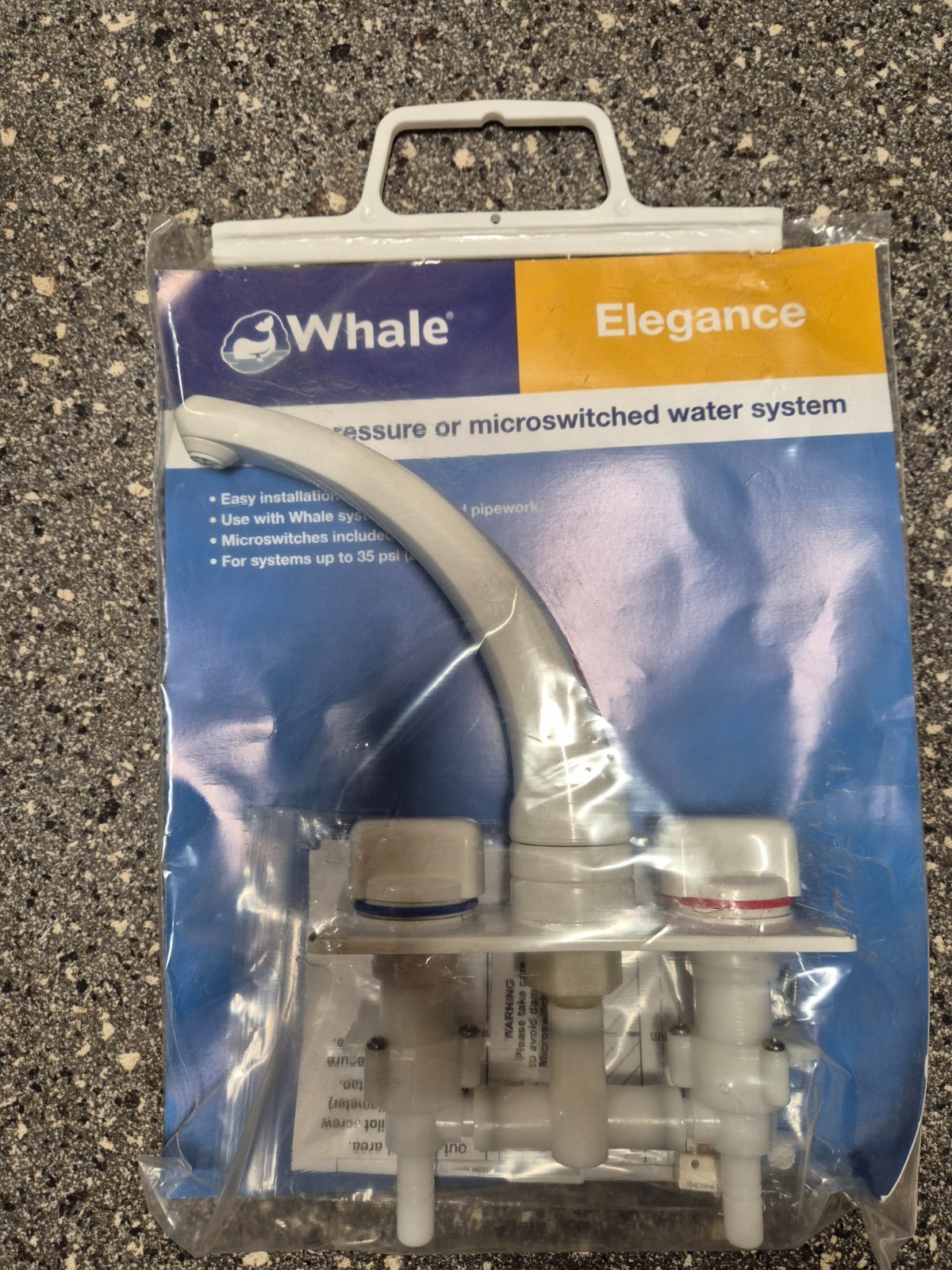 Whale Elegance Mixer Tap Long Outlet Kitchen Sink Caravan Motorhome Boat RT2007