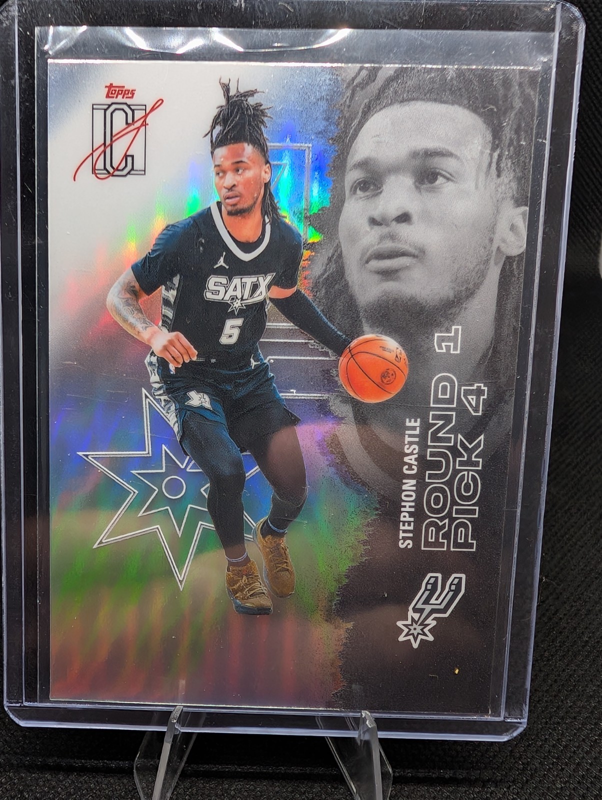 Topps Signature Class 2026 Stephon Castle Spurs Chrome Refractor #53