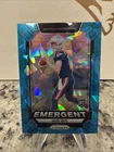 2024 Panini Prizm - Emergent Drake Maye #4 Blue Ice Prizm /99 (RC)