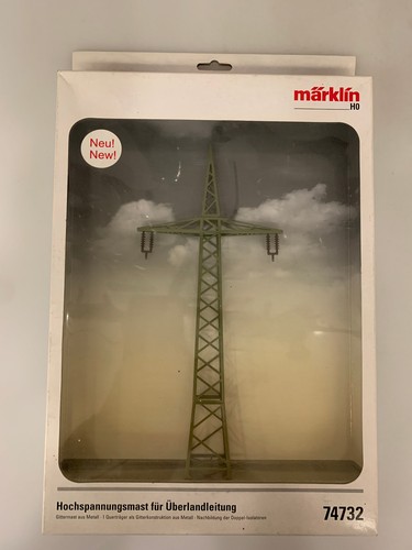Märklin 74732 H0 mástil de alta tensión para línea interurbana embalaje original | Zustand: Gebraucht