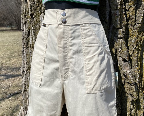 Vtg 70s NOS Wrangler High Waist Flare Wide Leg Bell Bottom Pants Jeans S XS - Picture 4 of 11