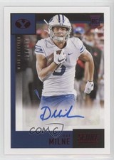 2021 Panini Chronicles Draft Picks Score Rookie Red 119/149 Dax Milne Auto 5w7