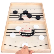 Fast Sling Puck Game Paced Desktop Winner PK Game Board Family Toys Child Gift