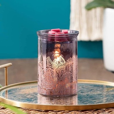 Scentsy HAPPY HENNA Wax Warmer - NIB - + Mystery Scentsy Wax Bar!!