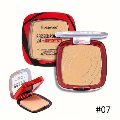 Matte vollflächige gepresste Puder-Foundation mit Puff-Applikator, 24 Stunden frisch We