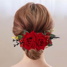 Flower Hair Clip for Women - Elegant Hair Accessory for Wedding, Party Daily...