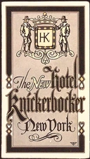1906 The New Hotel Knickerbocker New York City Illustrated Brochure