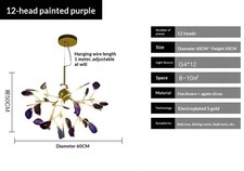 Nordic minimalist pendant light onyx creative ceiling fixture UK