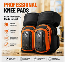 2Pcs Foam Gel Knee Pads with Anti-Slip Straps Professional Knee pads for Work US
