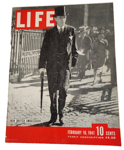 February 10, 1941 LIFE Magazine Old  ad 40s advertising FREE SHIPPING Feb. 2 11