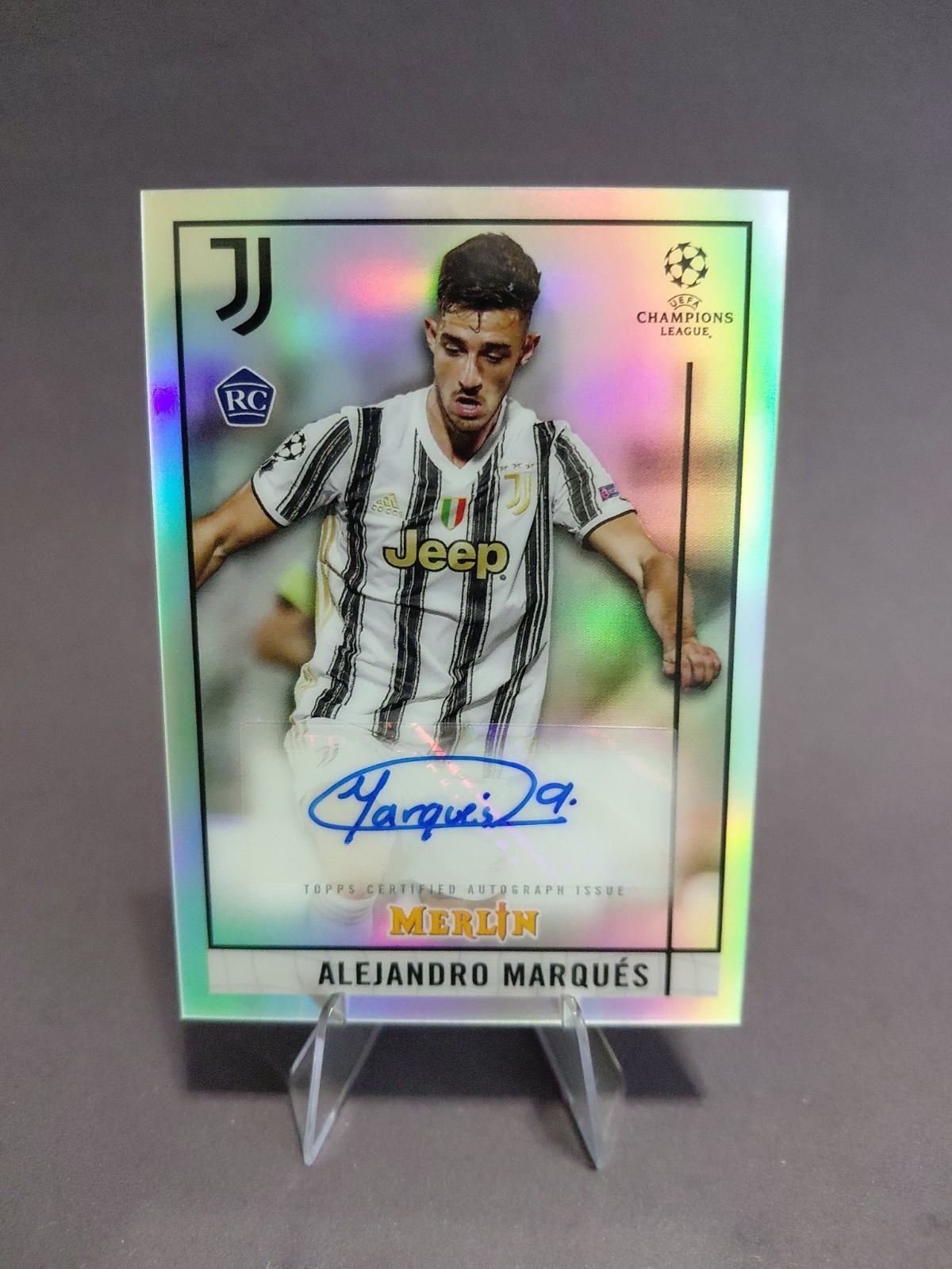 Alejandro Marques Rookie Auto Refractor - 2020-21 Topps Merlin - Juventus