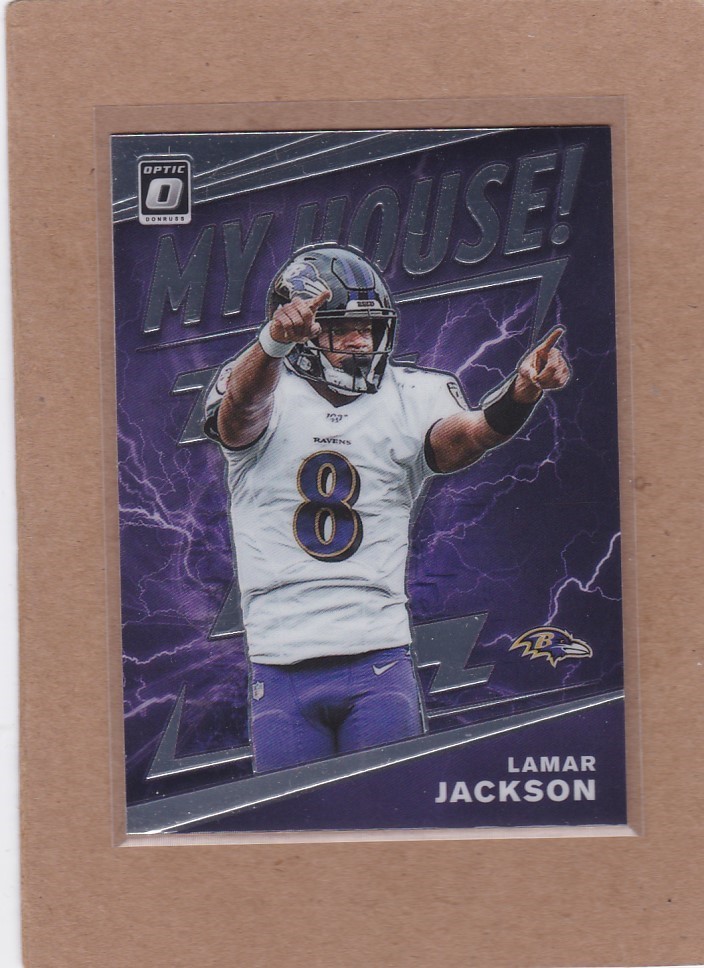 2020 DONRUSS OPTIC FOOTBALL MY HOUSE LAMAR JACKSON #MH-1 NMMT OR BETTER *A40121