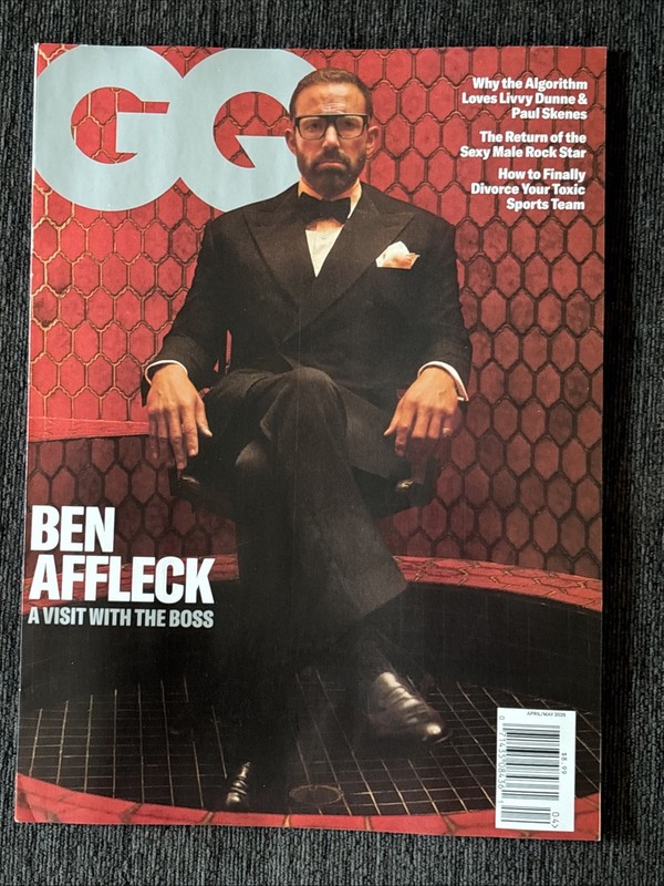 GQ Magazine April 2025 Ben Affleck  A meeting with the Boss