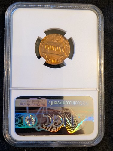 1978-P, Uncirculated, Lincoln Memorial Penny, Graded, MS-62RD - Picture 2 of 2