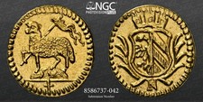 Niemcy - Miasto Norymberga 1/16 Ducat / Ducat O. J. (1700). Jagnięcina tłoczona NGC MS64