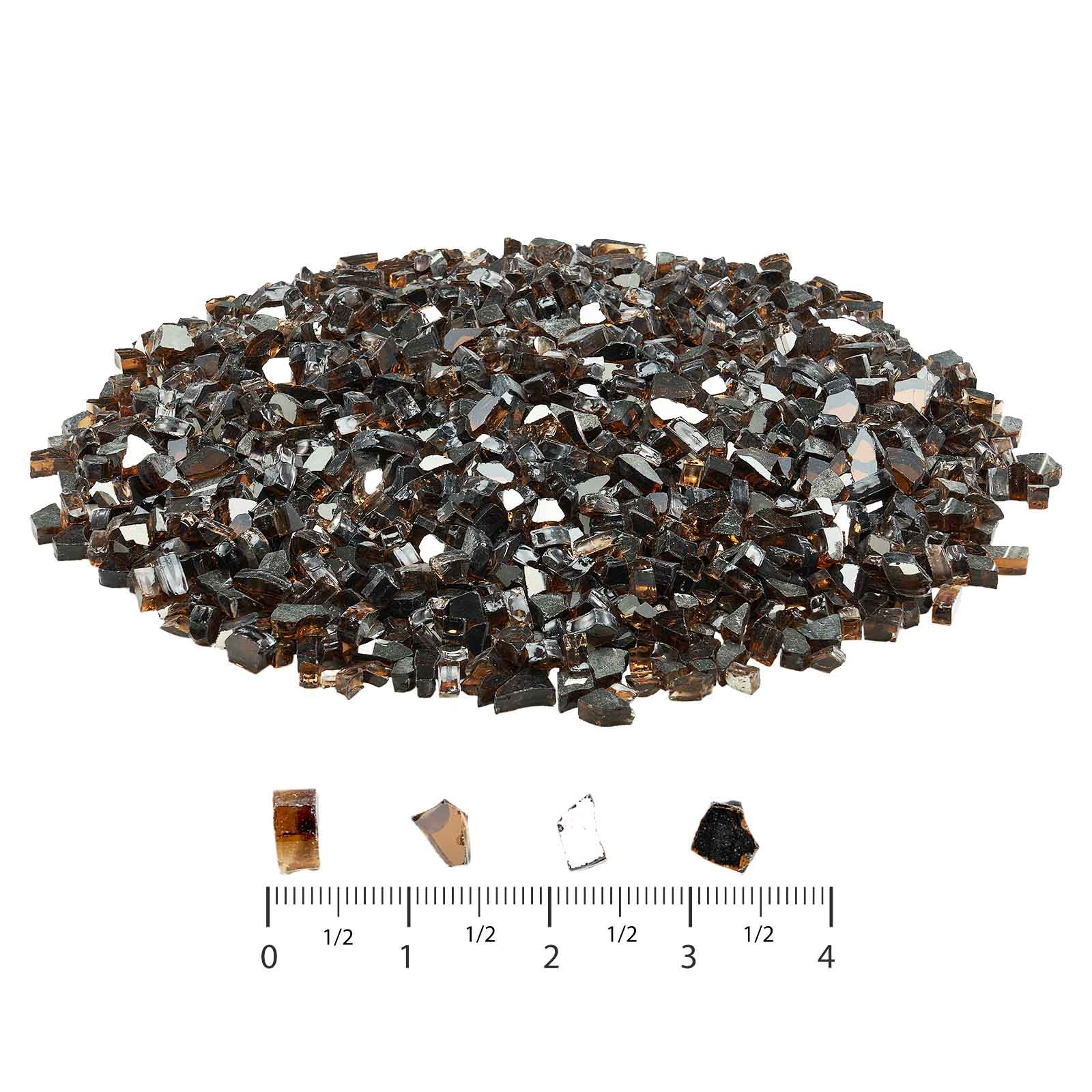 VEVOR 20 LBS Fire Glass 1/2-Inch Fireplace Glass Rocks for Fire Pit Table Copper
