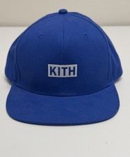 KITH Blue Logo Snapback Hat Adjustable One Si...