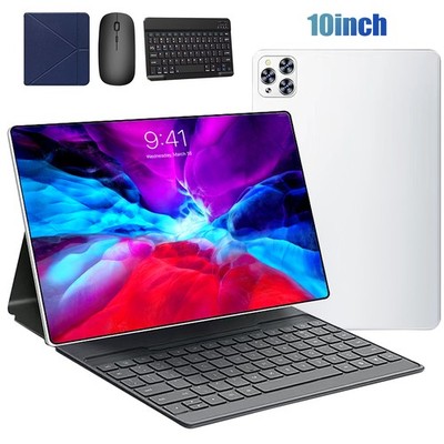 10.1 in Tablet Android HD Touchscreen Pad Quad-Core Dual Camera w/Keyboard Mouse