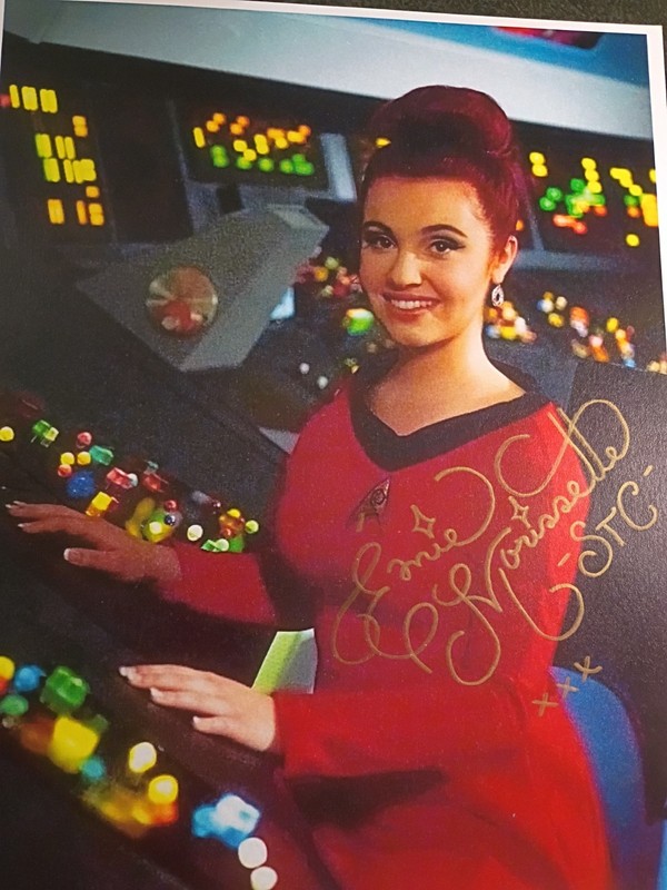 EMIE MORISSETTE  Hand Signed Autograph BIG 8X10 PHOTO - ACTRESS -  STAR TREK 