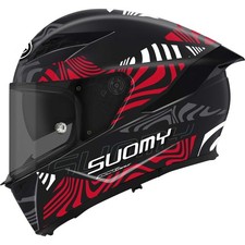 CASCO MOTO INTEGRALE SUOMY STELLAR  2 PINLOCK E SUN VISOR MOLTEN MATT RED