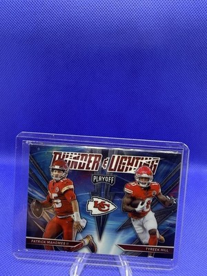 Panini 2021 Playoff Thunder & Lightning TL-5 Mahomes Hill Chiefs Football