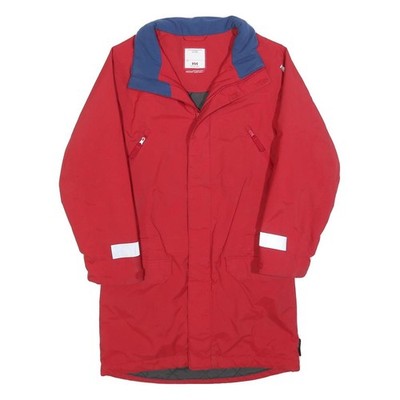 HELLY HANSEN Outdoorjacke Jungen rot blau 10Y Polyester Reißverschluss Reflexstreifen